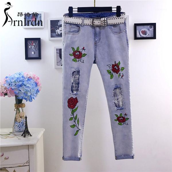 2020 new arrive embroidery elastic pencil jeans, women's casual fashion pencil jeans pants1, Blue
2020 new arrive embroidery elastic pencil jeans, women's casual fashion pencil jeans pants1, Blue