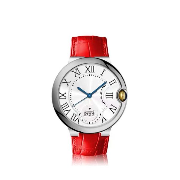 men's automatic mechanical watch luxury requin brand blue balloon silver stainless steel case sapphire red leather strap white calendar, Slivery;brown
men's automatic mechanical watch luxury requin brand blue balloon silver stainless steel case sapphire red leather strap white calendar, Slivery;brown