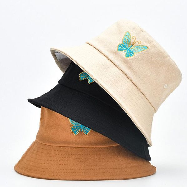 wide brim hats 1pcs fashion women butterfly embroidery foldable prevent sunburn bucket sun hat cap simple korea style sombrero mujer, Blue;gray
wide brim hats 1pcs fashion women butterfly embroidery foldable prevent sunburn bucket sun hat cap simple korea style sombrero mujer, Blue;gray
