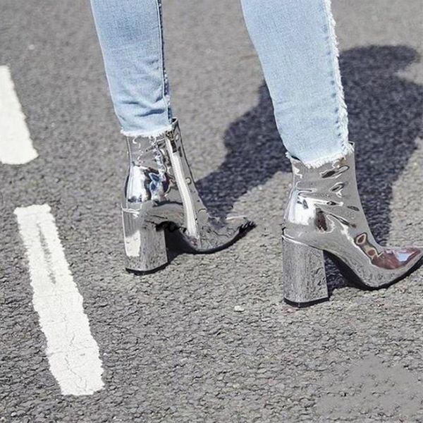sending the of fashion women's silver metallic patent leather point chunky toe short boots ankle 2 color c2wc, Black
sending the of fashion women's silver metallic patent leather point chunky toe short boots ankle 2 color c2wc, Black
