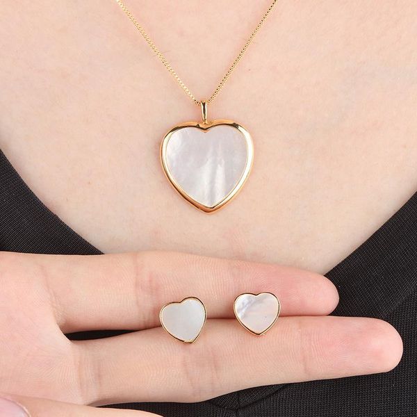new womens jewellery sets copper flat heart seashell white black colors earrings and necklace wedding party fashion jewelry gift, Silver
new womens jewellery sets copper flat heart seashell white black colors earrings and necklace wedding party fashion jewelry gift, Silver