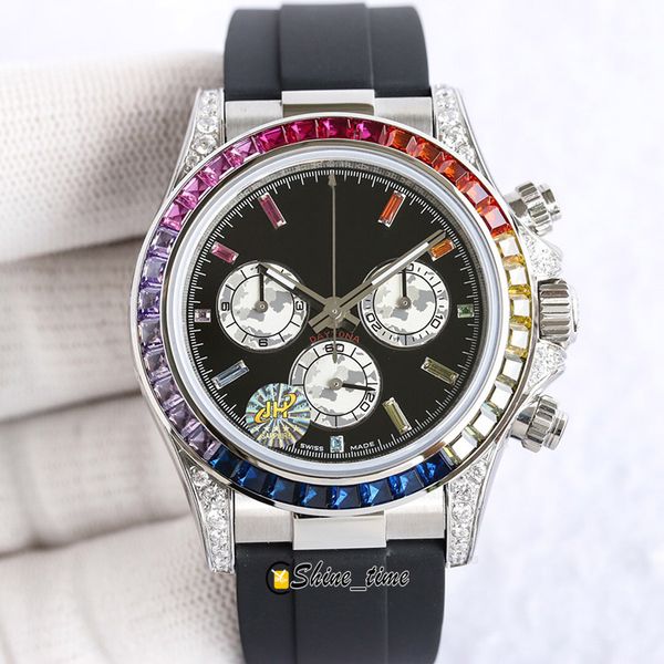 black dial rainbow color gem bezel 116599 silver stainless steel case 116518 mens watch 7750 chronograph automatic rubber strap, Slivery;brown
black dial rainbow color gem bezel 116599 silver stainless steel case 116518 mens watch 7750 chronograph automatic rubber strap, Slivery;brown