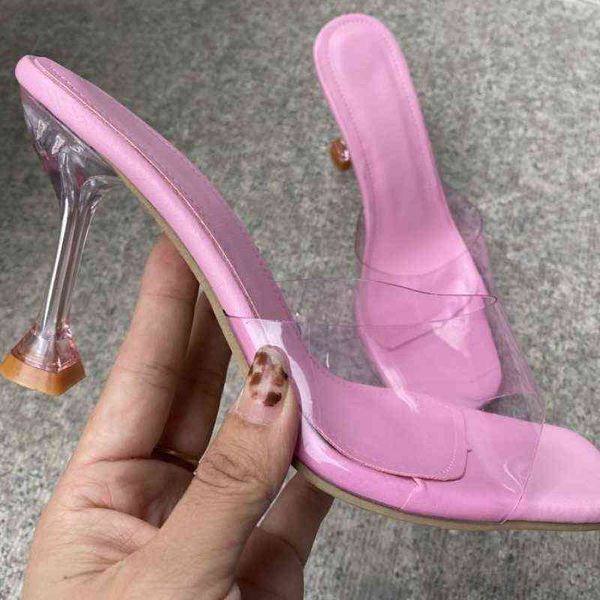 transparent crystal heel slippers women's summer new fashion wine glass heel square toe fashion sandals large size 35-43, Black
transparent crystal heel slippers women's summer new fashion wine glass heel square toe fashion sandals large size 35-43, Black