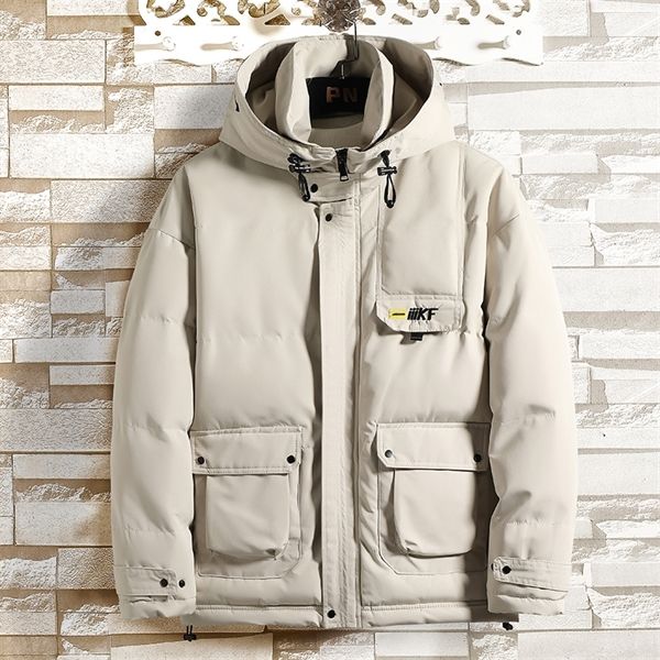 2020 new winter men parka big pockets casual jacket hooded solid color mens thicken warm hooded down outwear coat windproof q1217, Black
2020 new winter men parka big pockets casual jacket hooded solid color mens thicken warm hooded down outwear coat windproof q1217, Black