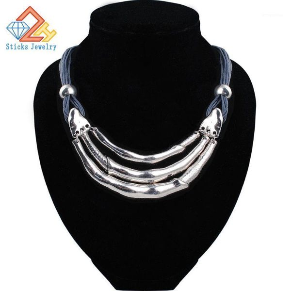 charm necklace 3 layer vintage necklace new retro fashion glossy metal arc wax rope1, Golden;silver
charm necklace 3 layer vintage necklace new retro fashion glossy metal arc wax rope1, Golden;silver