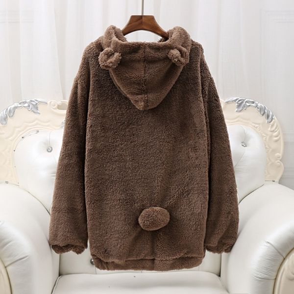 new korean-style female zogaa little bunny bear ears and tail of cartoon stuffed jacket with the hood warm gk2u, Black
new korean-style female zogaa little bunny bear ears and tail of cartoon stuffed jacket with the hood warm gk2u, Black
