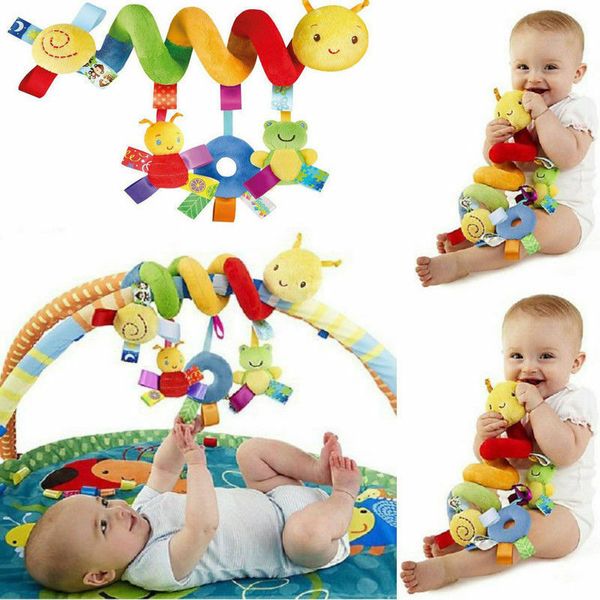 Cute Activity Musical Spiral Crib Stroller Car Seat Travel Hanging Toys Baby Boys Girls Rattles Toy Baby Comfort Toys