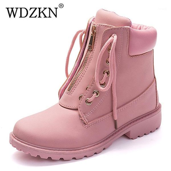 wdzkn new arrival autumn women boots 2020 fashion flat heel ankle boots for women casual shoes waterproof botas mujer1, Black 
wdzkn new arrival autumn women boots 2020 fashion flat heel ankle boots for women casual shoes waterproof botas mujer1, Black
