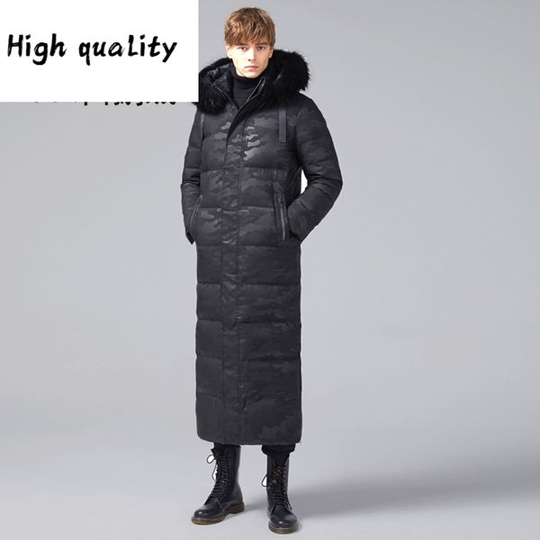 long men's 2020 winter 20% white goose jacket camouflage down coat for men fur collar 00100 kj3294 q1215, Black
long men's 2020 winter 20% white goose jacket camouflage down coat for men fur collar 00100 kj3294 q1215, Black