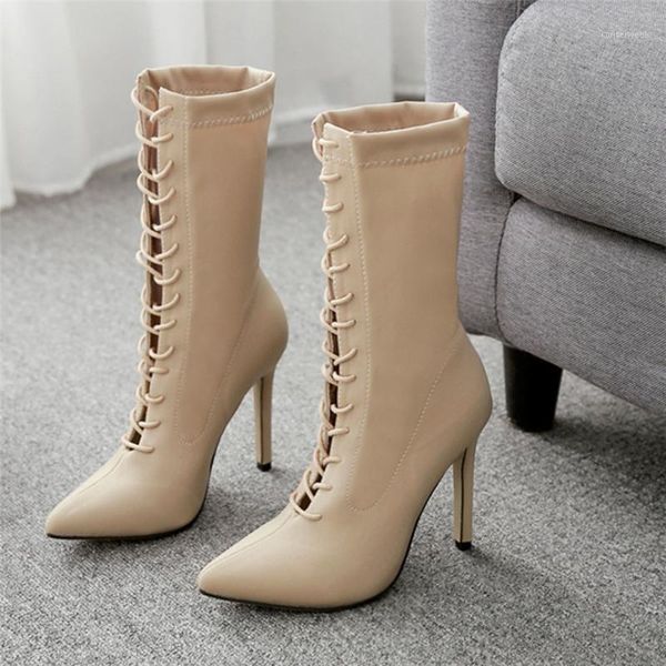 boots cross strap stiletto heel women's shoes womens pointed ankle booties lace-up high high-heeled simple a11, Black
boots cross strap stiletto heel women's shoes womens pointed ankle booties lace-up high high-heeled simple a11, Black