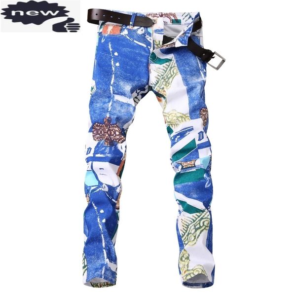 autumn winter new european fashion white print mens jeans straight brand male long pants denim casual trousers big size h1209, Blue
autumn winter new european fashion white print mens jeans straight brand male long pants denim casual trousers big size h1209, Blue