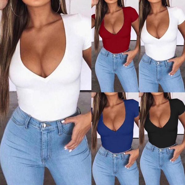 plus size women's t-shirt summer v-neck clothes short sleeve sundress solid t-shirt slim tunic ladies harajuku tee shirts, White
plus size women's t-shirt summer v-neck clothes short sleeve sundress solid t-shirt slim tunic ladies harajuku tee shirts, White