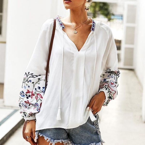 women's blouses & shirts women shirt 2021 summer ladies elegant retro embroidered white blouse with belt womens clothing1
women's blouses & shirts women shirt 2021 summer ladies elegant retro embroidered white blouse with belt womens clothing1