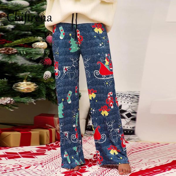 women's pants & capris chifirena casual long pant women wide leg christmas print full length trousers female drawstring high waist loos, Black;white
women's pants & capris chifirena casual long pant women wide leg christmas print full length trousers female drawstring high waist loos, Black;white