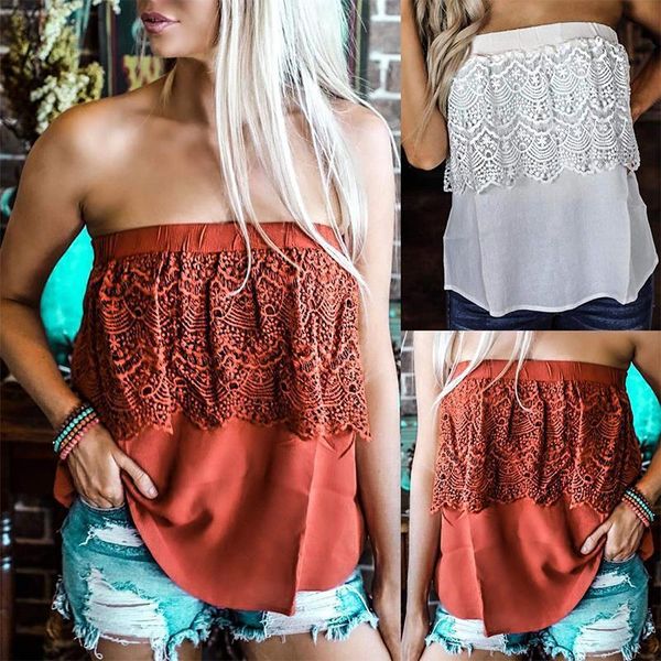women summer clothes floral pritned off shoulder lace patchwork women tank summer women, White
women summer clothes floral pritned off shoulder lace patchwork women tank summer women, White