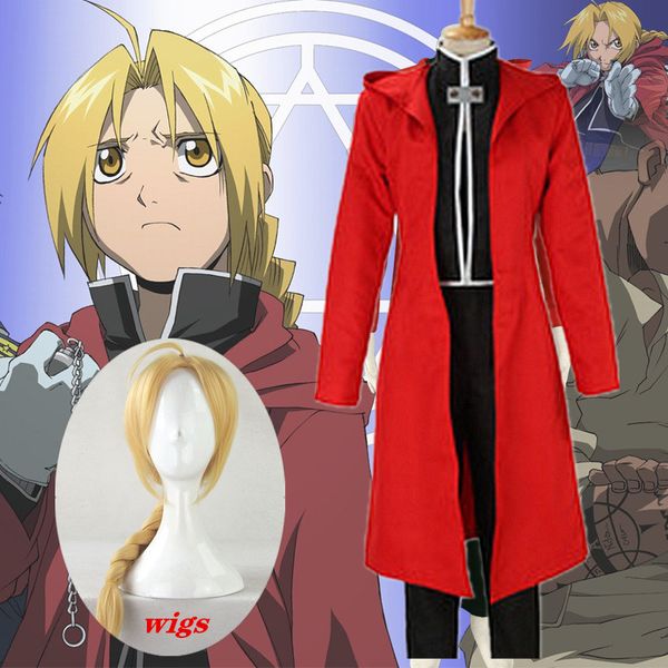 anime costumes anime full metal alchemist cosplay edward elric costume + cosplay wigs fullmetal alchemist hooded coat custom made full set, Black
anime costumes anime full metal alchemist cosplay edward elric costume + cosplay wigs fullmetal alchemist hooded coat custom made full set, Black