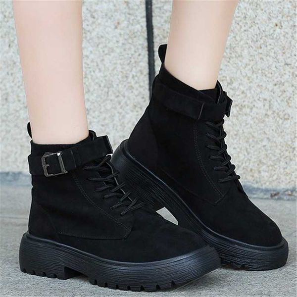 boots autumn winter women's lace-up suede 2021 women shoes square heel non-slip fashion motorcycle sizes 35-40, Black
boots autumn winter women's lace-up suede 2021 women shoes square heel non-slip fashion motorcycle sizes 35-40, Black