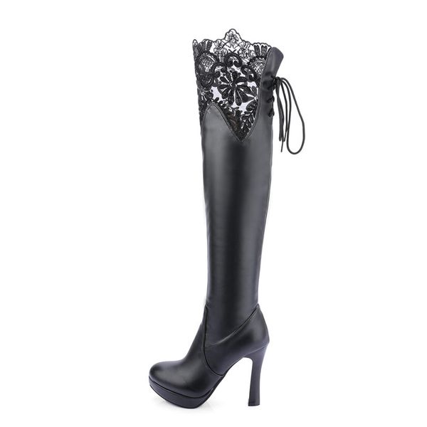 large size 34-43 over the knee boots for women extreme high heels lace winter boots 2018 new thigh high, Black
large size 34-43 over the knee boots for women extreme high heels lace winter boots 2018 new thigh high, Black
