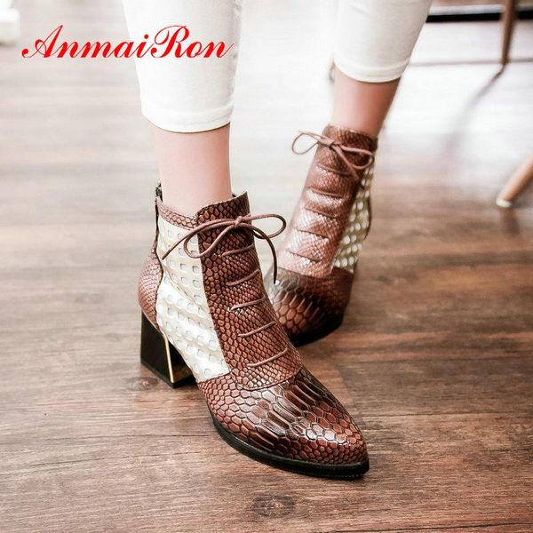 boots anmairon 2021 women shoes square heel short plush basic round toe lace-up patchwork zipper ankle 34-43, Black
boots anmairon 2021 women shoes square heel short plush basic round toe lace-up patchwork zipper ankle 34-43, Black