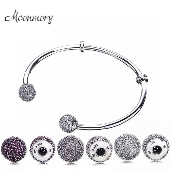 moonmory moments silver open bangle with pave caps s925 sterling silver bead bracelet with red zircon diy charm bangle jewelry 201209, Black
moonmory moments silver open bangle with pave caps s925 sterling silver bead bracelet with red zircon diy charm bangle jewelry 201209, Black
