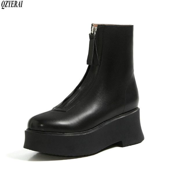 boots qzyerai 2021 style genuine leather female women's cowhide the bottom of thick autumn and winter women shoes, Black
boots qzyerai 2021 style genuine leather female women's cowhide the bottom of thick autumn and winter women shoes, Black