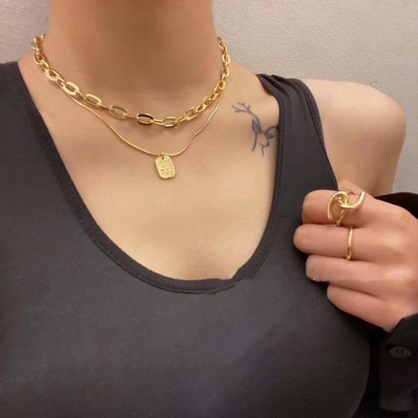 chokers timeonly delicate double layering snake necklaces chunky hollow cuban chain sweater neckace for women ladies jewelry, Golden;silver
chokers timeonly delicate double layering snake necklaces chunky hollow cuban chain sweater neckace for women ladies jewelry, Golden;silver