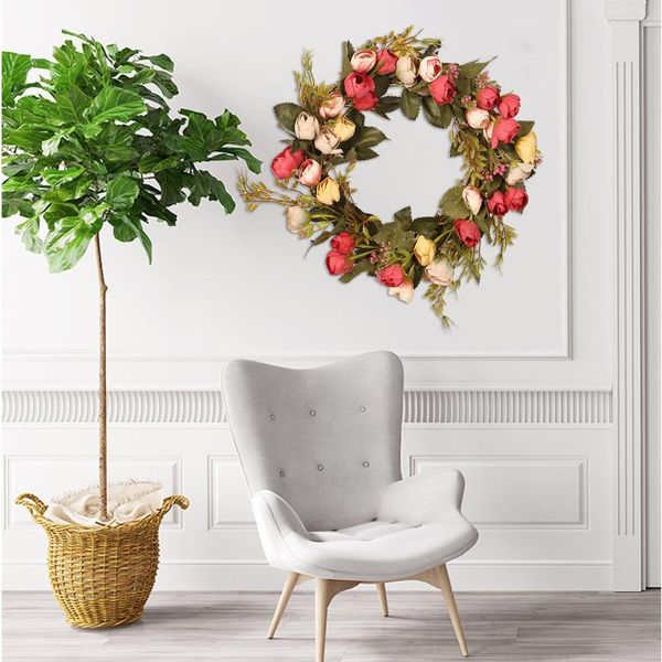 30cm/40cm artificial mini floral wreath silk fake flower garland for home front door valentines day wall hanging decoration
30cm/40cm artificial mini floral wreath silk fake flower garland for home front door valentines day wall hanging decoration