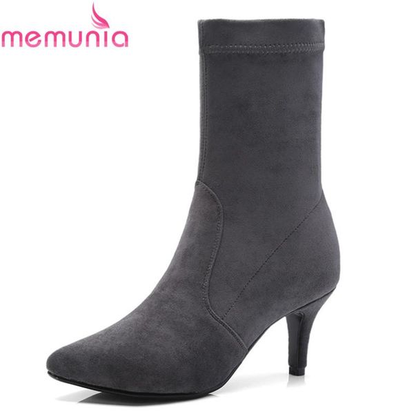 memunia plus size 34-43 new arrival 2020 fashion boots thin high heels boots pointed toe slip on elegant women shoes, Black
memunia plus size 34-43 new arrival 2020 fashion boots thin high heels boots pointed toe slip on elegant women shoes, Black