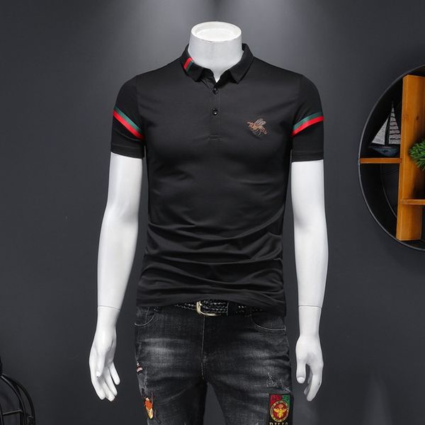 2021 new designers t shirts mens mercerized cotton short sleeve polo shirt lapel half sleeve fashion casual t-shirt, White;black
2021 new designers t shirts mens mercerized cotton short sleeve polo shirt lapel half sleeve fashion casual t-shirt, White;black