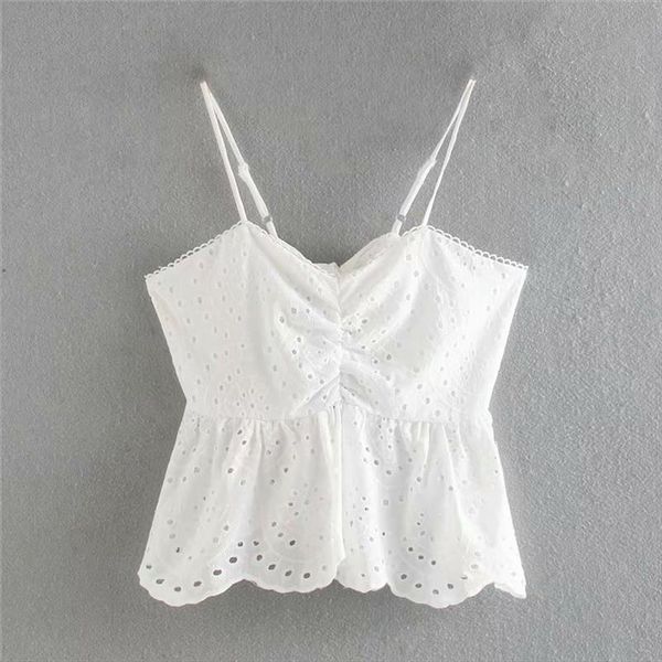 2020 women v neck hollow out embroidery white sling blouse female back bow tied ruffles shirts chic spaghetti strap ls6633
2020 women v neck hollow out embroidery white sling blouse female back bow tied ruffles shirts chic spaghetti strap ls6633