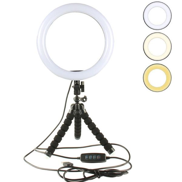 16/26cm pgraphy lamp kit dimmable led selfie ring light mini flexible tripod ocs phone holder for youtube video p
16/26cm pgraphy lamp kit dimmable led selfie ring light mini flexible tripod ocs phone holder for youtube video p
