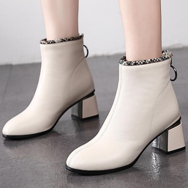 boots gktinoo short women thick heel 2021 autumn winter genuine leather shoes mid-heel large size soft bottom ankle, Black
boots gktinoo short women thick heel 2021 autumn winter genuine leather shoes mid-heel large size soft bottom ankle, Black