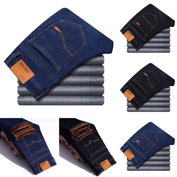 2020 winter new men's warm blue black slim jeans classic style stretch slim fit thick pants fashion trousers male brand q1216
2020 winter new men's warm blue black slim jeans classic style stretch slim fit thick pants fashion trousers male brand q1216
