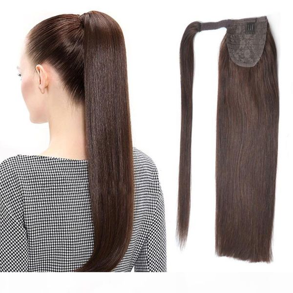 length 16"-30" 100% remy human brazilian hair black color ponytail horsetail clips in on human hair extension dark brown color
length 16"-30" 100% remy human brazilian hair black color ponytail horsetail clips in on human hair extension dark brown color