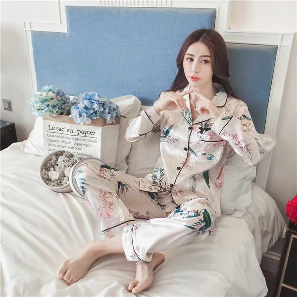new autumn plus size 5xl pajamas sets women homewear underwear pyjamas silk satin long sleeve femme sleepwear nightwear1, Black;red
new autumn plus size 5xl pajamas sets women homewear underwear pyjamas silk satin long sleeve femme sleepwear nightwear1, Black;red