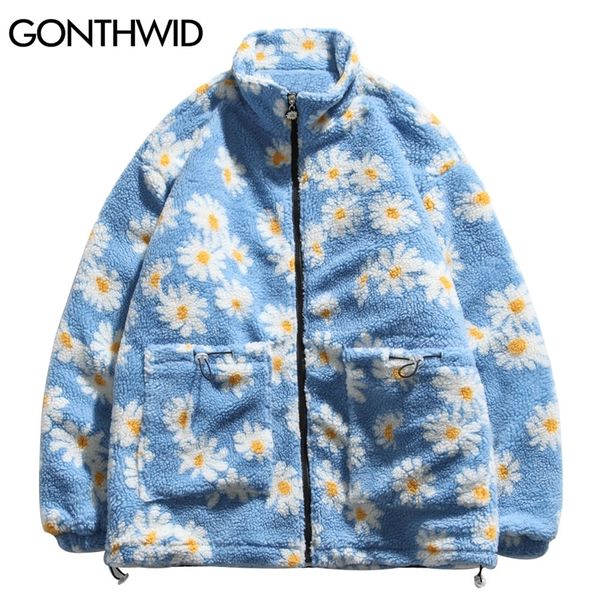 gonthwid cotton padded thick parkas jackets streetwear hip hop daisy print fleece warm full zip coats fashion harajuku outwear 201217, Black
gonthwid cotton padded thick parkas jackets streetwear hip hop daisy print fleece warm full zip coats fashion harajuku outwear 201217, Black