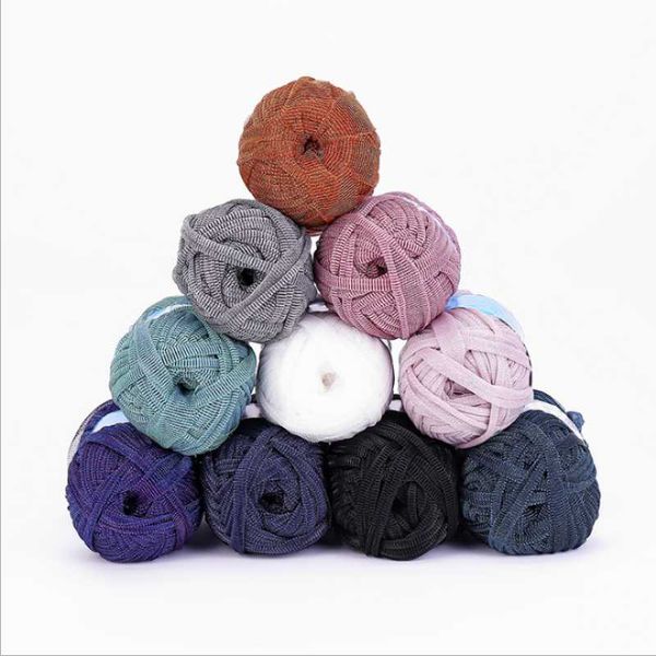 72m 100g/pc metallic thread crochet ball shinny sparkly t-shirt yarn for handmade project, Black;white
72m 100g/pc metallic thread crochet ball shinny sparkly t-shirt yarn for handmade project, Black;white
