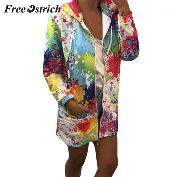 ostrich personality autumn and winter fashion women's tie color tie dyed printed jacket sweatshirt hooded pocket jacket, Black;brown
ostrich personality autumn and winter fashion women's tie color tie dyed printed jacket sweatshirt hooded pocket jacket, Black;brown