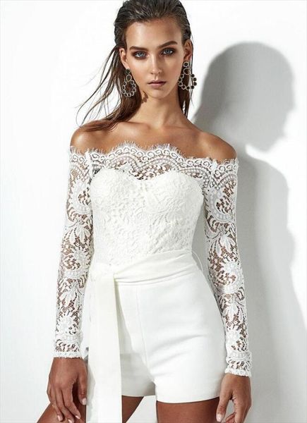 lace jumpsuit womens lace off shoulder jumpsuit bodycon playsuit short trousers white romper drop shipping, Black;white
lace jumpsuit womens lace off shoulder jumpsuit bodycon playsuit short trousers white romper drop shipping, Black;white