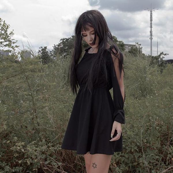 gothic mini dress women spring 2020 casual off shoulder female long sleeve punk short dresses vestidos1, Black;gray
gothic mini dress women spring 2020 casual off shoulder female long sleeve punk short dresses vestidos1, Black;gray