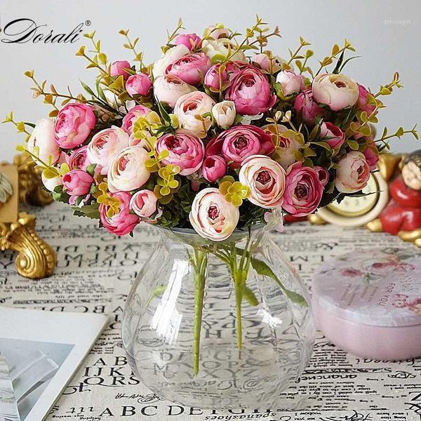 10 heads vintage silk flowers retro roses artificial flowers bride bouquet for wedding decoration home fake1
10 heads vintage silk flowers retro roses artificial flowers bride bouquet for wedding decoration home fake1
