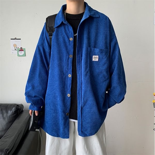 hybskr corduroy long sleeve men shirts autumn korean style woman fashion casual oversize printed clothing 220312, White;black
hybskr corduroy long sleeve men shirts autumn korean style woman fashion casual oversize printed clothing 220312, White;black