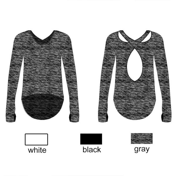 women gym yoga crop yoga shirts long sleeve workout fitness running sport t-shirts training yoga sportswear sexy, White
women gym yoga crop yoga shirts long sleeve workout fitness running sport t-shirts training yoga sportswear sexy, White