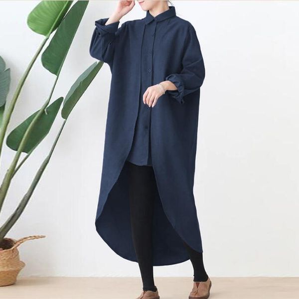 casual women shirts female lapel neck blouse 2021 vonda ladies long plus size offic ladies sundress plus size robe femme, White
casual women shirts female lapel neck blouse 2021 vonda ladies long plus size offic ladies sundress plus size robe femme, White