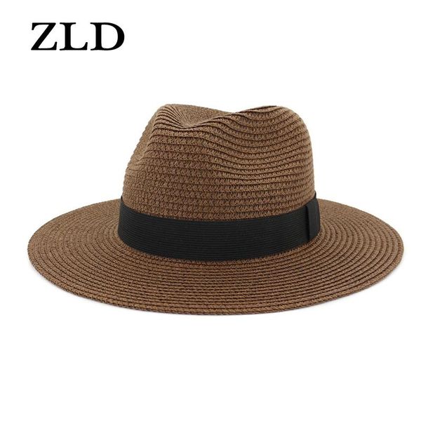 wide brim hats zld male couple hat ladies jazz straw outdoor beach sunshade fashion 2021 summer cap mens fedora woman, Blue;gray
wide brim hats zld male couple hat ladies jazz straw outdoor beach sunshade fashion 2021 summer cap mens fedora woman, Blue;gray