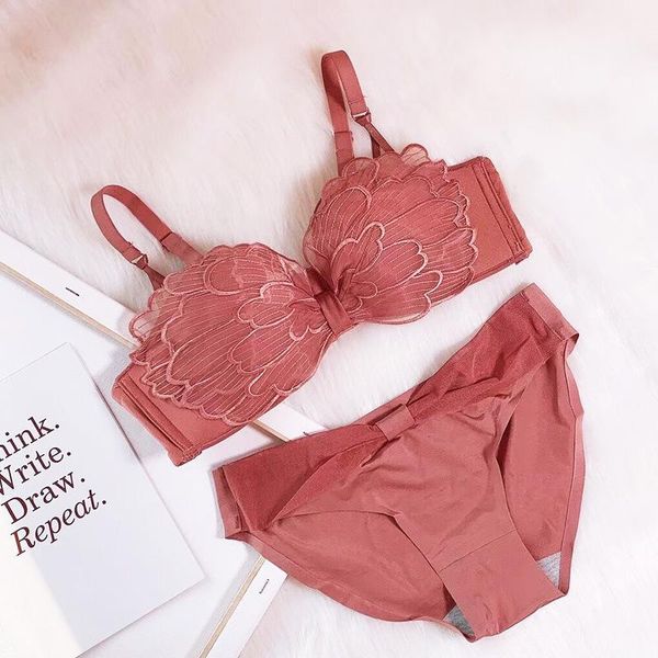 bras sets bra set 3d embroidery underwear lace super big bow thicken push up brassiere ab cup comfortable women lingerie panties1, Red;black
bras sets bra set 3d embroidery underwear lace super big bow thicken push up brassiere ab cup comfortable women lingerie panties1, Red;black