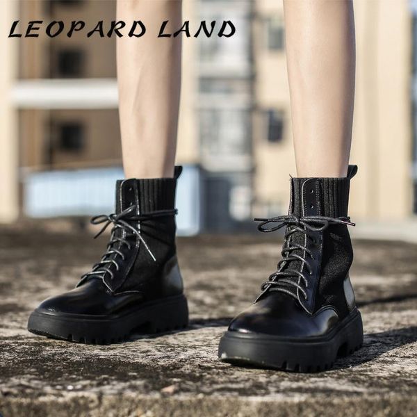 boots leopard land single woven socks stitching slanted heel lace-up semi-high heeled ankle women's --9, Black
boots leopard land single woven socks stitching slanted heel lace-up semi-high heeled ankle women's --9, Black