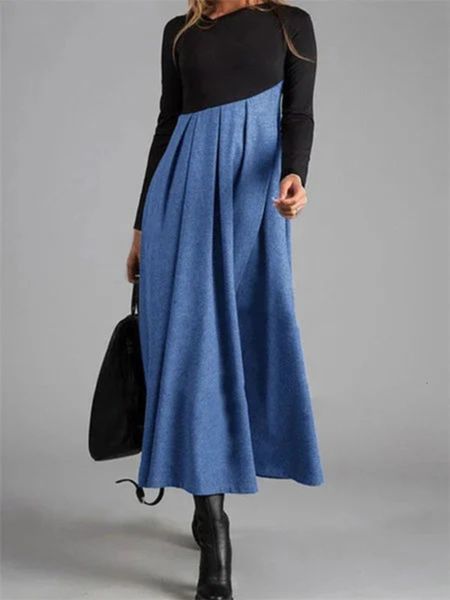 contrast women's autumn and winter color fabric mid waist long sleeve v-neck pullover skirt, Black;gray
contrast women's autumn and winter color fabric mid waist long sleeve v-neck pullover skirt, Black;gray