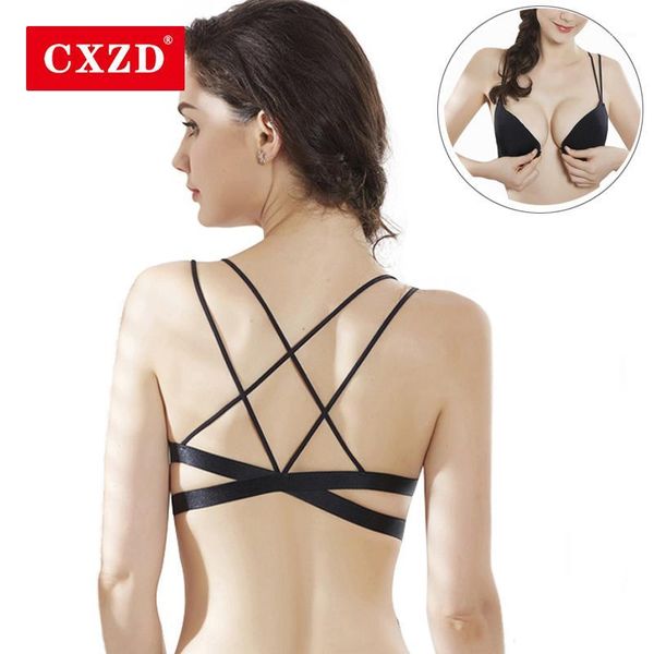 cxzd women backless seamless bras lingerie bralette invisible bra push up brassiere front closure wire bra strap underwear1, Red;black
cxzd women backless seamless bras lingerie bralette invisible bra push up brassiere front closure wire bra strap underwear1, Red;black