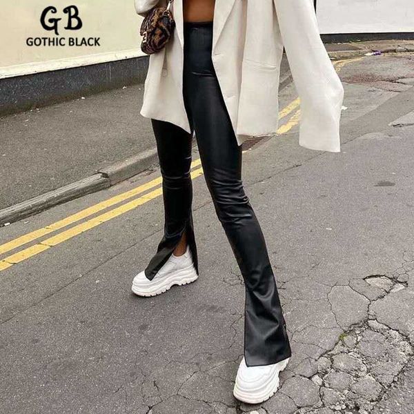 women's pants & capris gothblack fashion slim solid high waist pu leather trousers women bodycon split casual flared autumn punk street, Black;white
women's pants & capris gothblack fashion slim solid high waist pu leather trousers women bodycon split casual flared autumn punk street, Black;white